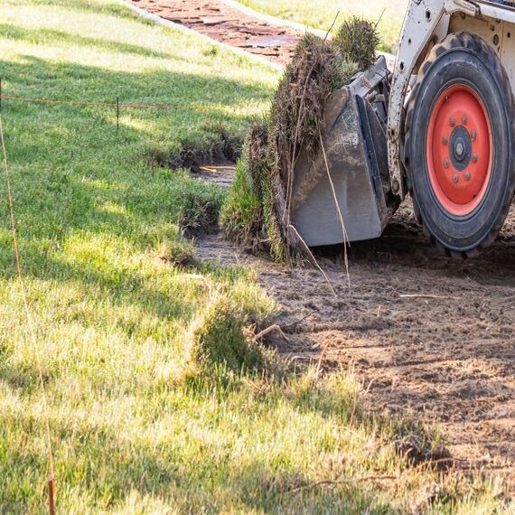 Excavación para paisajismo y nivelación